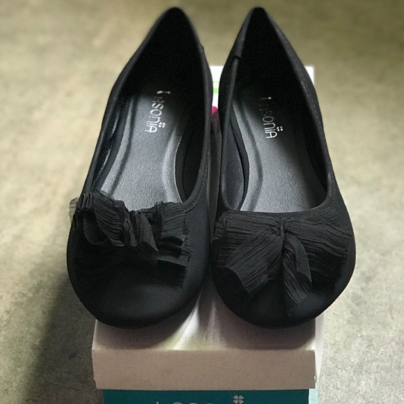 Stylish flats w bow black - Picture 2 of 4